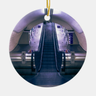 Rulltrappa Julgransprydnad Keramik