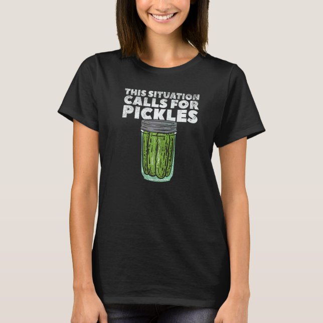 Rullväljare för gurkanrop för pickor t shirt (Framsida)
