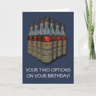 RUM ÄLSKARE VINTAGE SPRIT LIQUOR ALCOHOL BIRTHDAY KORT