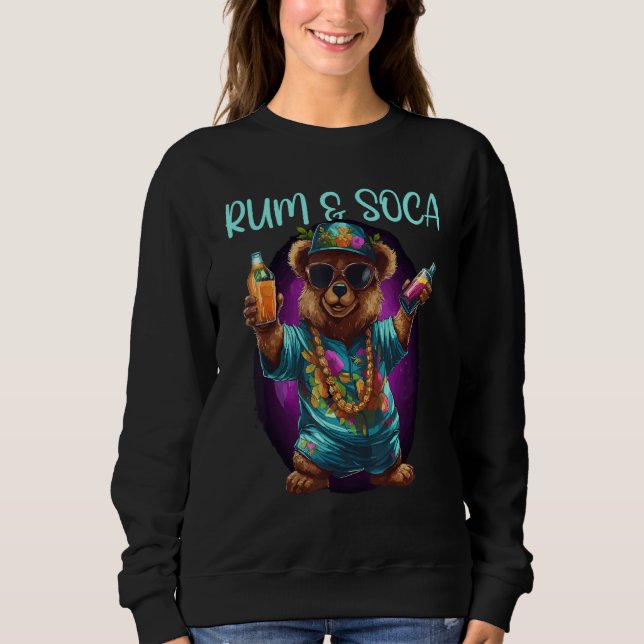 Rum And Soca Soca Fans Caribbean Carnival Party Me T Shirt (Framsida)