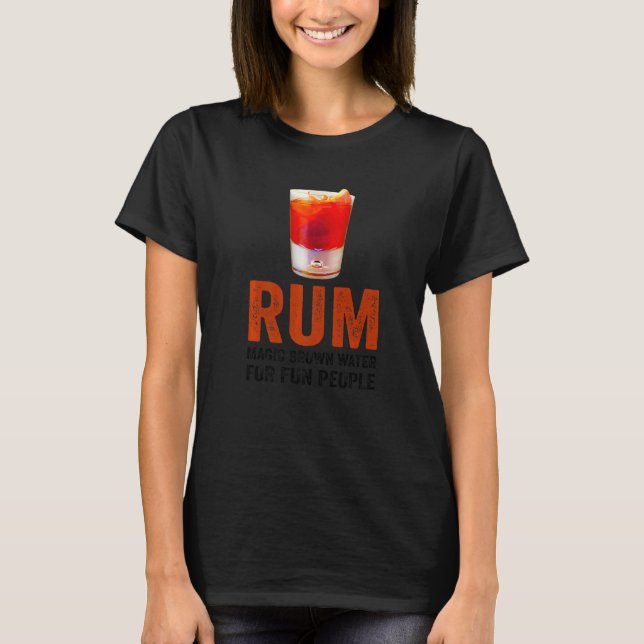 Rum Definition Magic Brown Vatten för Roligt Peopl T Shirt (Framsida)