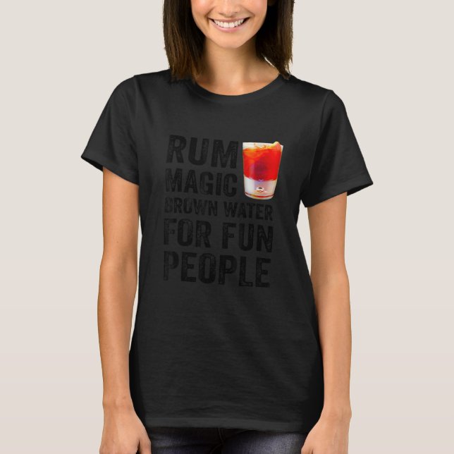 Rum Definition Magic Brown Vatten för Roligt Peopl T Shirt (Framsida)