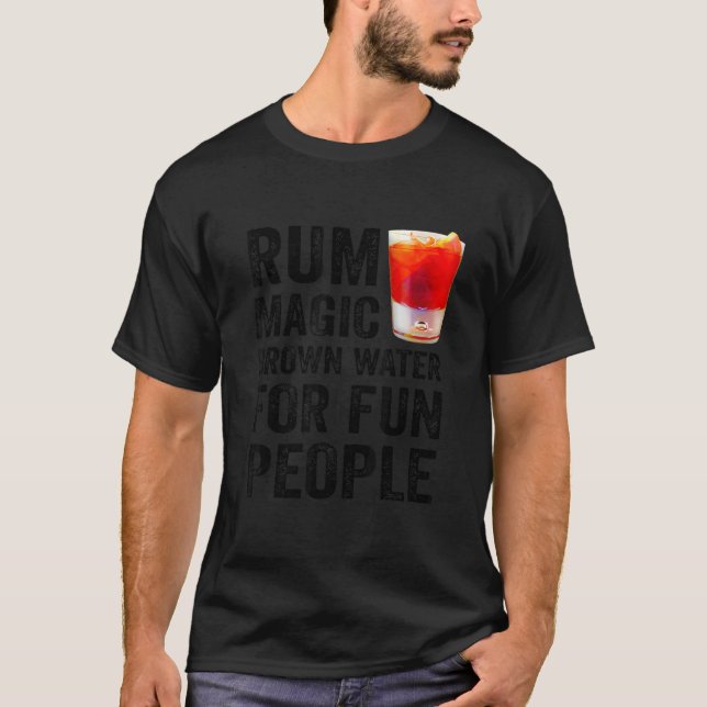 Rum Definition Magic Brown Vatten för Roligt Peopl T Shirt (Framsida)