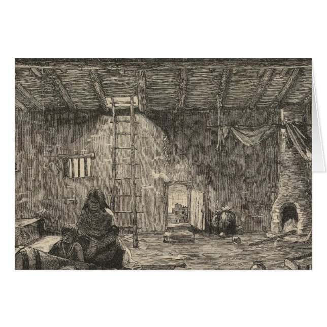 Rum i en pueblo hälsningskort (Framsidan Horizontal)