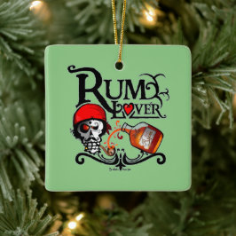 Rum lover julgransprydnad keramik