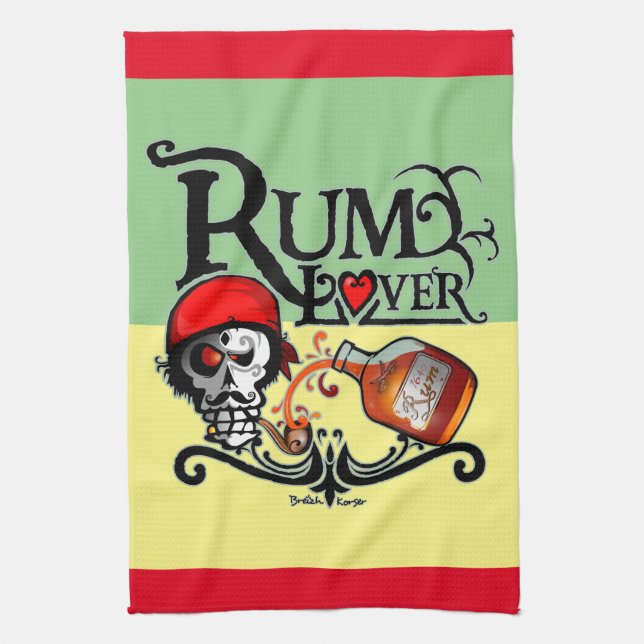 Rum lover kökshandduk (Vertikal)