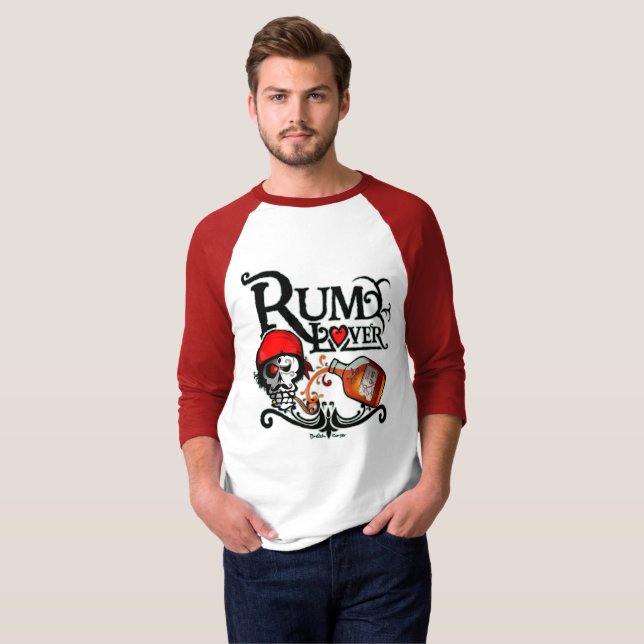 Rum lover t shirt (Hel framsida)