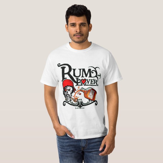 Rum lover t shirt (Hel framsida)