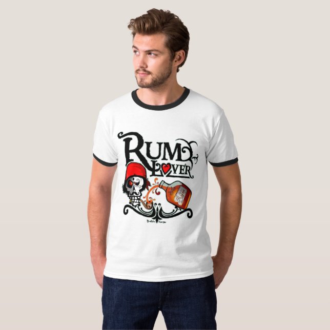 Rum lover t shirt (Hel framsida)