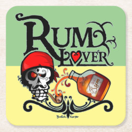 Rum lover underlägg papper kvadrat