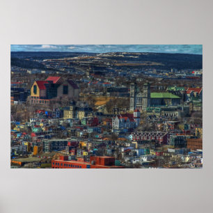 Rum med en beskåda poster