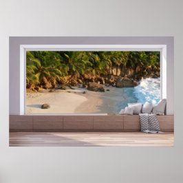 Rum med en vy. poster