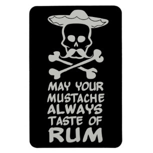 Rum Mustache anpassningsbar färg magnet