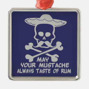 Rum Mustache anpassningsbar färg ornament