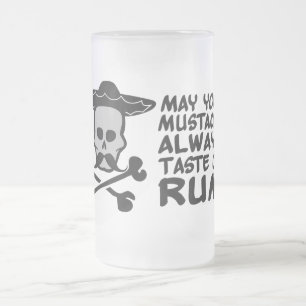 Rum Mustache mugg - välj stil, färg