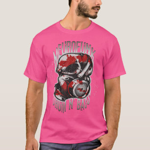 Rum- och bussdna Neurofunk Dj Space Electrical Dru T Shirt