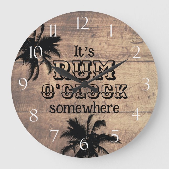 Rum O'Clock Strandbar Stor Klocka (Framsida)