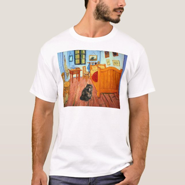 Rum - Persisk Calico katt T-shirt (Framsida)