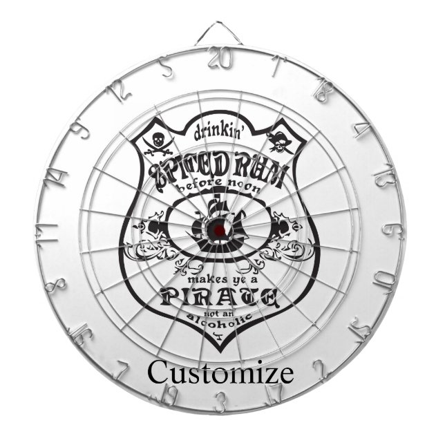 Rum Pirat Drink Thunder_Cove - spjutet Darttavla (Framsidan)