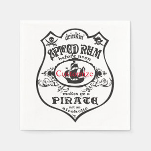 Rum Pirat Drink Thunder_Cove - spjutet Pappersservett
