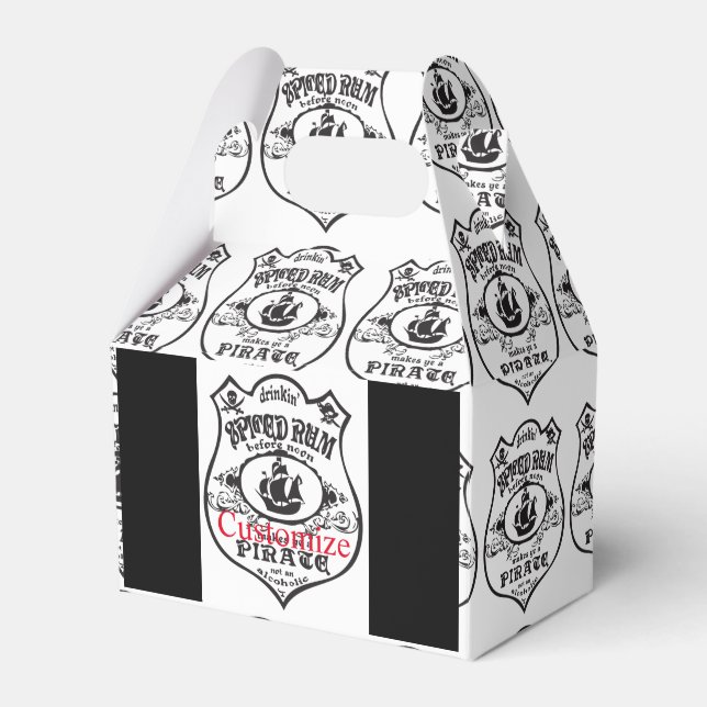 Rum Pirat Drink Thunder_Cove - spjutet Presentaskar (Framsidan Sidan)
