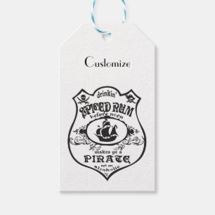 Rum Pirat Drink Thunder_Cove - spjutet Presentetikett
