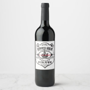 Rum Pirat Drink Thunder_Cove - spjutet Vinflaska Etikett