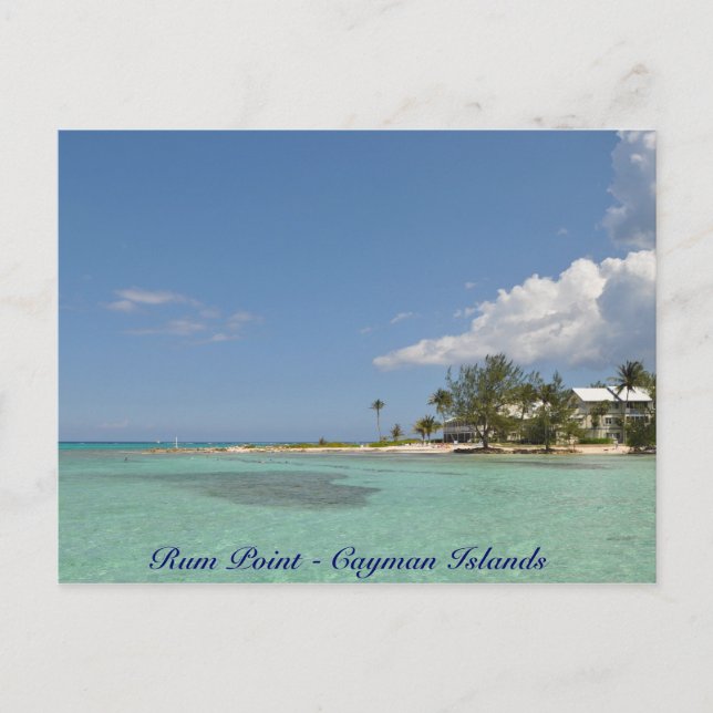 Rum Point - Caymanöarna Vykort (Framsida)