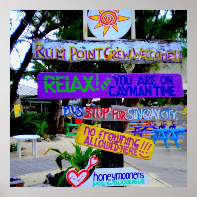 Rum Point Caymans Poster (Framsidan)
