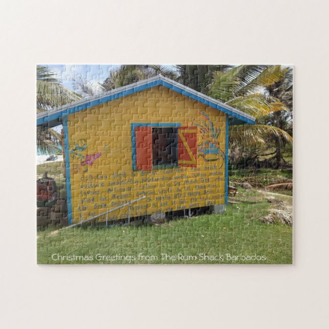 Rum Shack Barbados. Jigszle Puzzle Pussel (Horisontell)