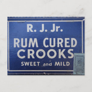 Rum Soaks Crooks Vykort