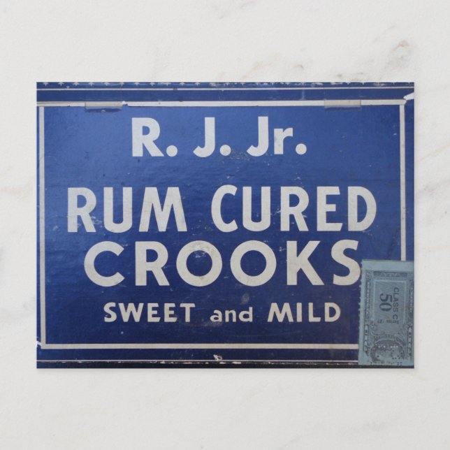 Rum Soaks Crooks Vykort (Framsida)