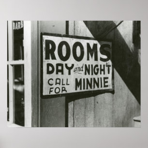 Rum Till Salu, 1939. Gammalt Foto Poster