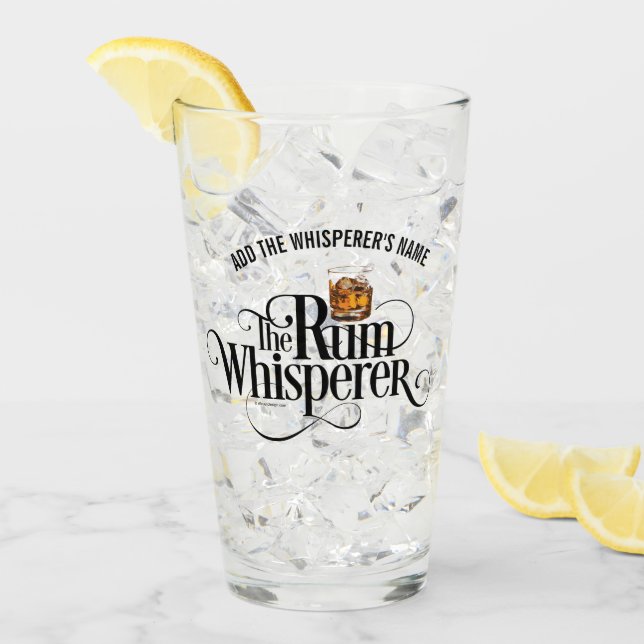 Rum Whisperer Glass Glaskopp (Framsida Ice)