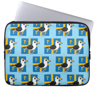 Ruma Finlands Underbara Svartryggiga Gull Laptop Fodral