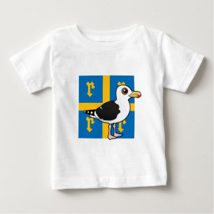 Ruma Finlands Underbara Svartryggiga Gull T Shirt