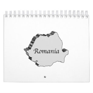 Rumänien 3D Karta Kalender
