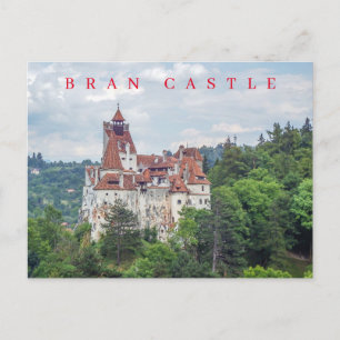 Rumänien Bran slott vy vykort
