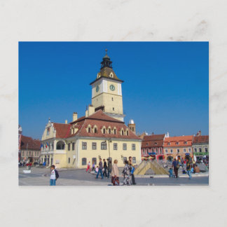 Rumänien, Brasov, Huvudstads torg Vykort