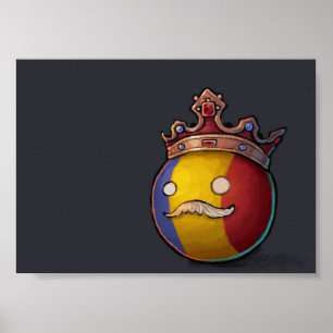 Rumänien Countryball Poster