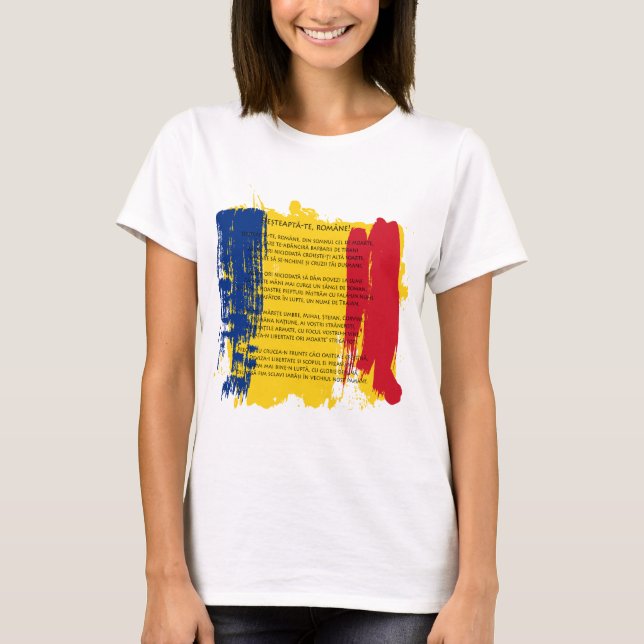 Rumänien - Deșteaptă-te, române! Tee Shirt (Framsida)