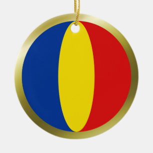 Rumänien Flagg Ornament