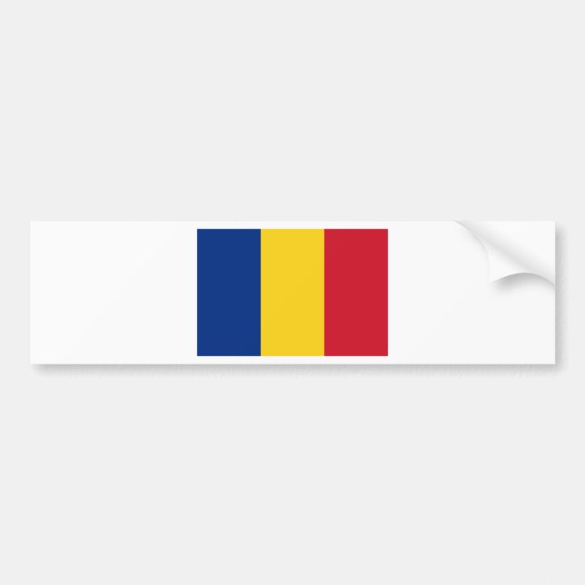 Rumänien flagga bildekal (Framsidan)