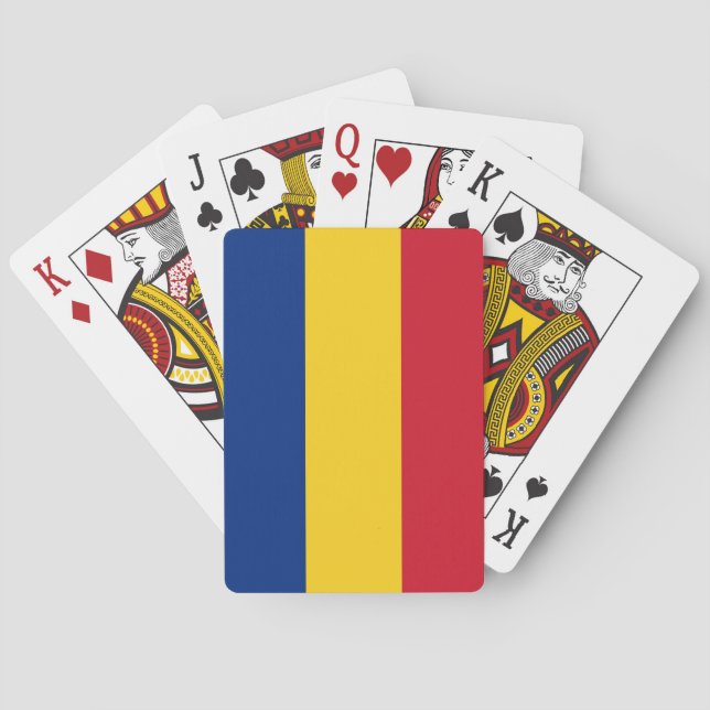 Rumänien Flagga Casinokort (Baksidan)