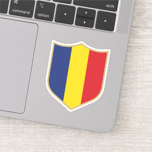 Rumänien Flagga Emblem Patriotic Travel Klistermärken