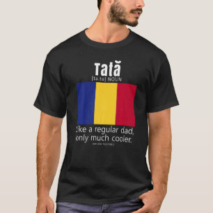 Rumänien Flagga Fars dag i Amerikanska patriot T Shirt