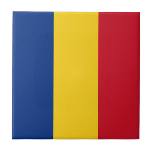 Rumänien Flagga Kakelplatta