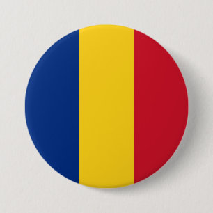 Rumänien Flagga Knapp