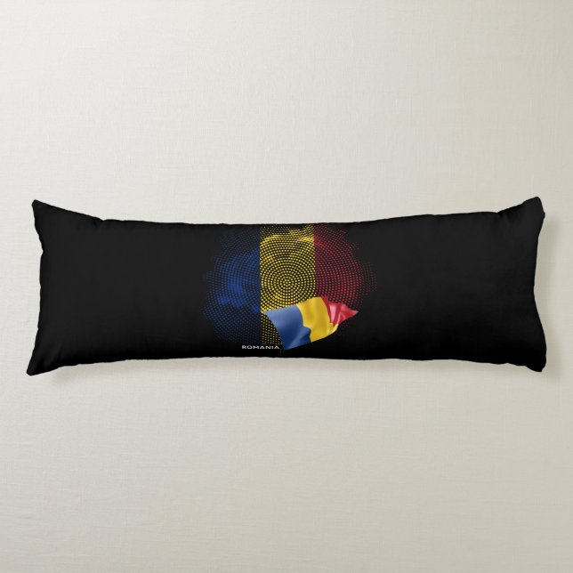 Rumänien flagga kroppskudde (Framsidan)