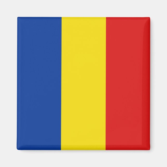 Rumänien Flagga Magnet (Framsidan)